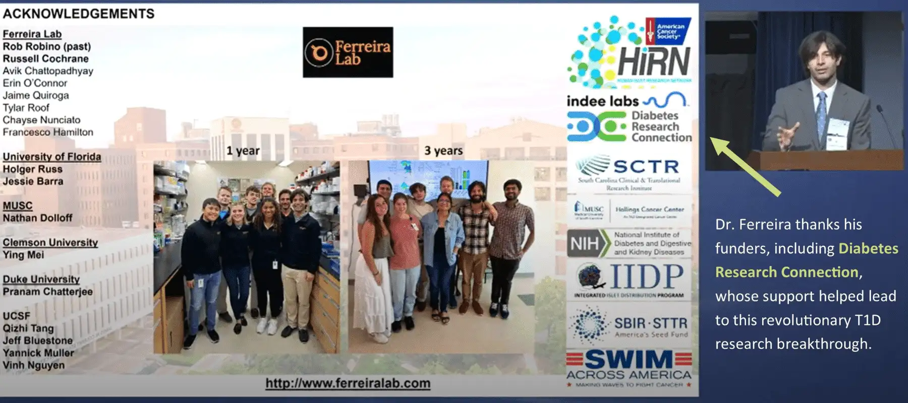 NIH / NIDDK Presentation by DRC-funded researcher Dr. Leonardo Ferreira
