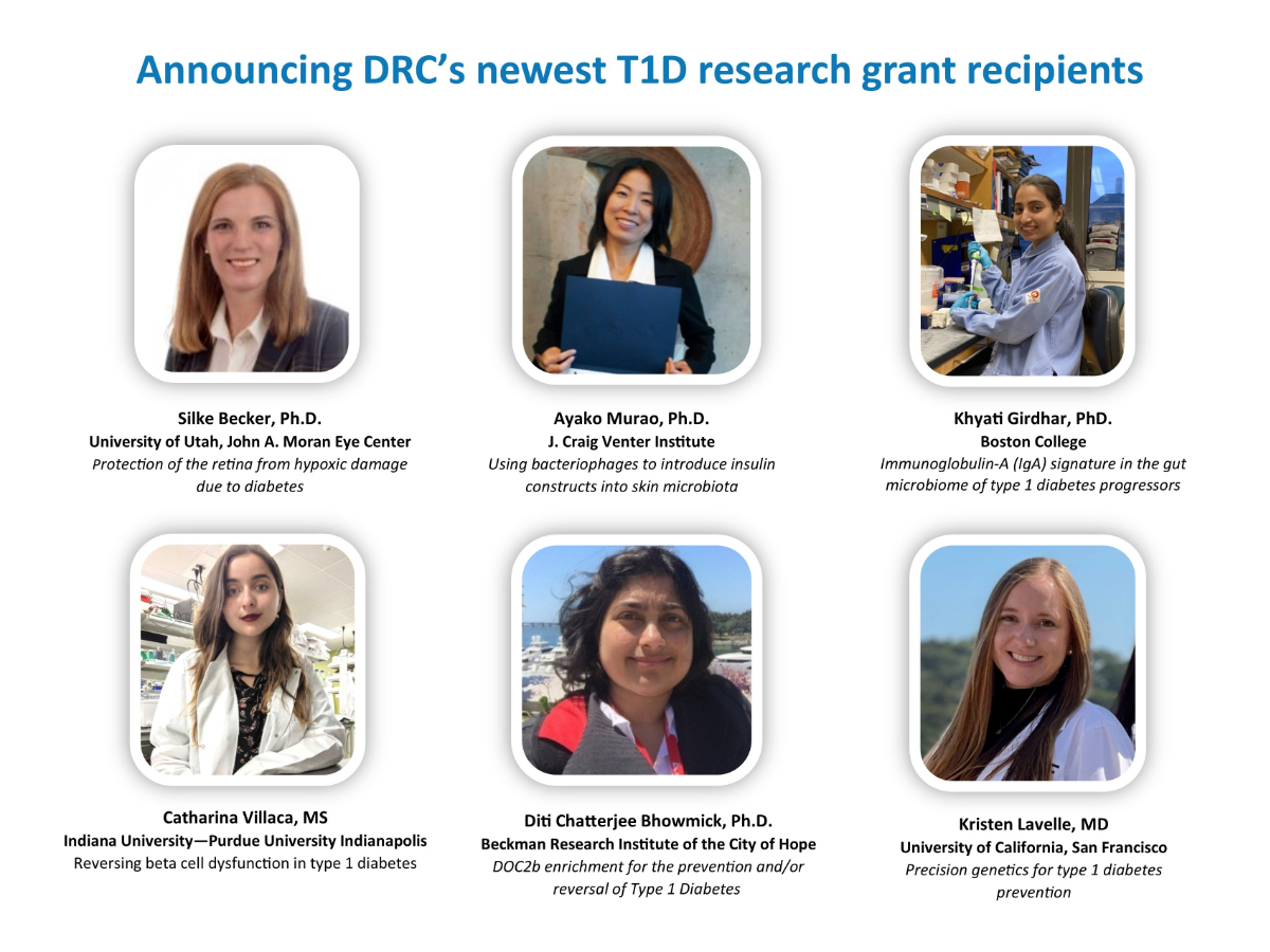 T1D Grant Recipients