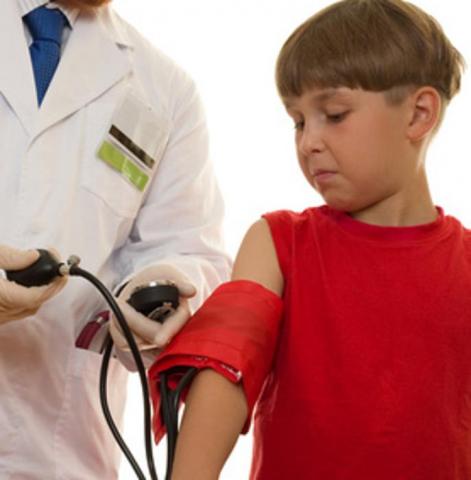 Child Getting Blood Pressure Checked